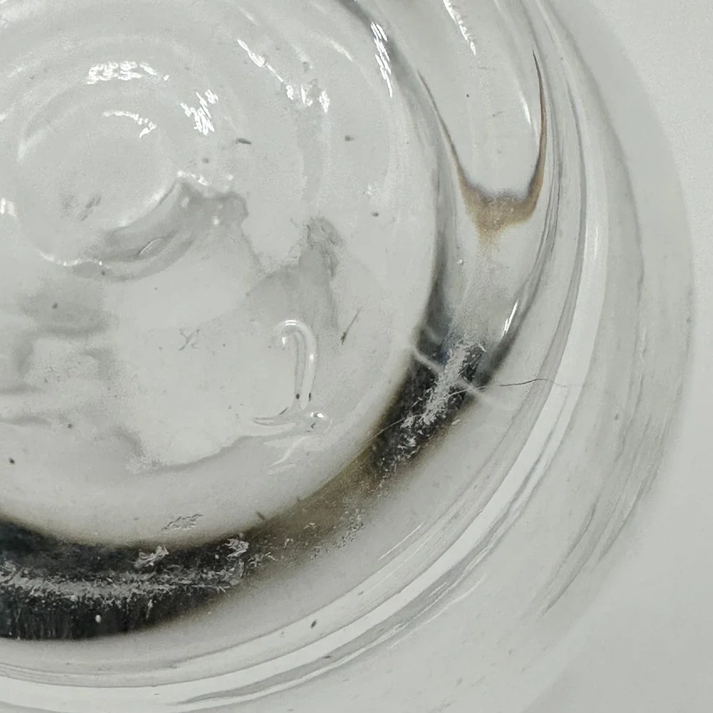 Glass Pitcher / Large Creamer Pinched Spout Weighted Base Bar or Juice MCM‎